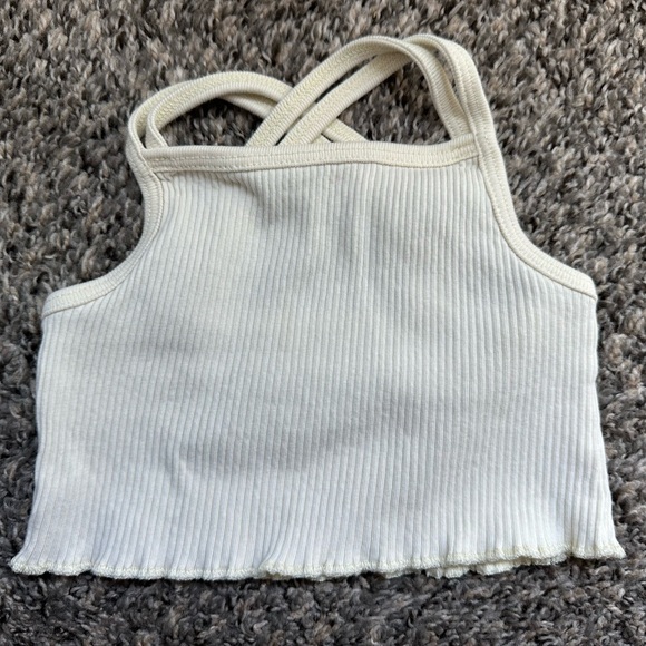 Cream Ruffled Diaper Cover Matching Set - Picture 3 of 7